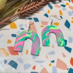 Neon Arch Earrings